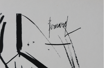 Bernard BUFFET : Un cri, Gravure originale signée 2