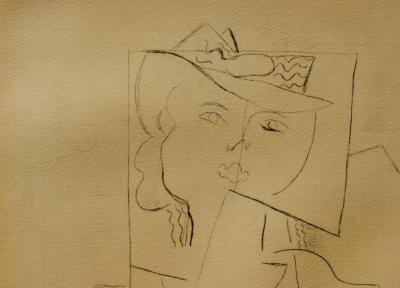 Georges BRAQUE: Modern couple, Heliogravure, 1950 2