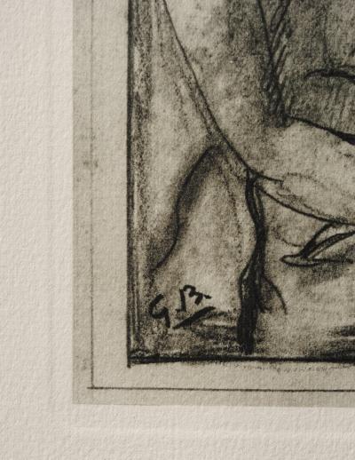 Georges BRAQUE : Modèle nu de face, Héliogravure, 1950 2