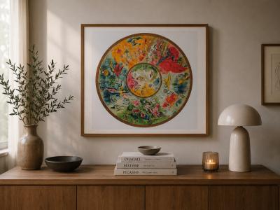Marc Chagall: Ceiling of the Opéra Garnier, Signed Lithograph, Edition of 500 2