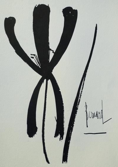 Bernard BUFFET : L’Iris, Gravure originale signée 2
