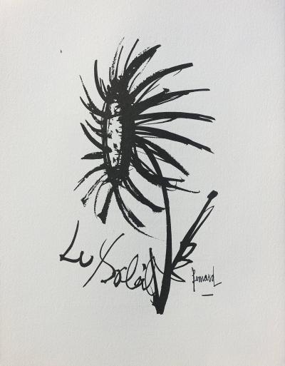 Bernard BUFFET : Le Tournesol, Gravure originale signée 2