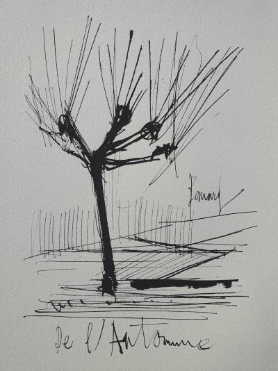 Bernard BUFFET : Automne, Gravure originale signée 2