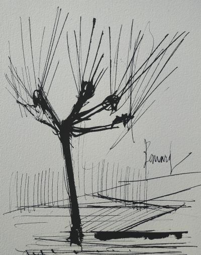 Bernard BUFFET : Automne, Gravure originale signée 2