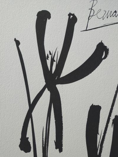 Bernard BUFFET : Les deux Iris, Gravure originale signée 2
