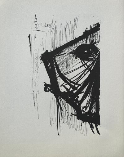 Bernard BUFFET : La Carpe, Gravure originale signée 2