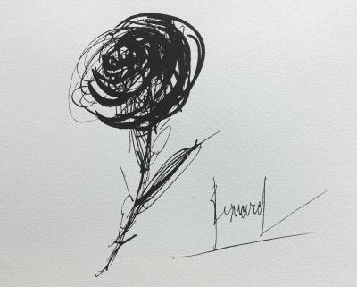 Bernard BUFFET : Rosa Rosae, Gravure originale signée 2