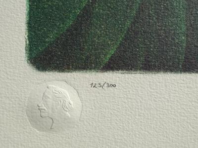 Henri ROUSSEAU (dit le douanier) : Le repas du lion, Lithographie signée et numérotée, 1976 2