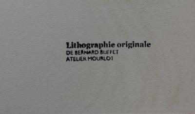Bernard BUFFET : La Guillotine, Lithographie originale 2