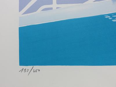 Serge LASSUS : Thalasso à Saint Malo, Lithographie originale signée 2