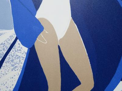 Serge LASSUS : Thalasso à Saint Malo, Lithographie originale signée 2