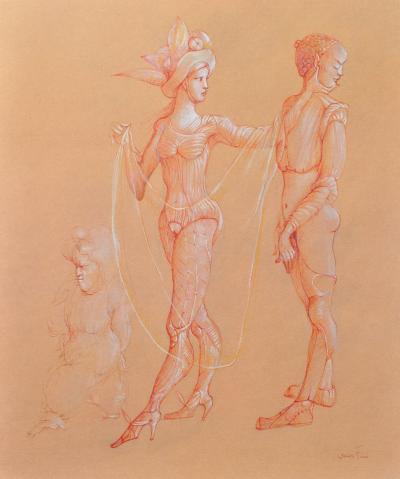 Léonor FINI : Le refus, Héliogravure signée, 1980 2