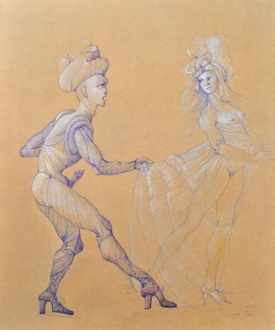 Léonor FINI : L'envie, Héliogravure signée, 1980 2