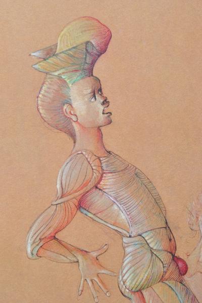 Léonor FINI : Les deux prétendants, Héliogravure signée, 1980 2