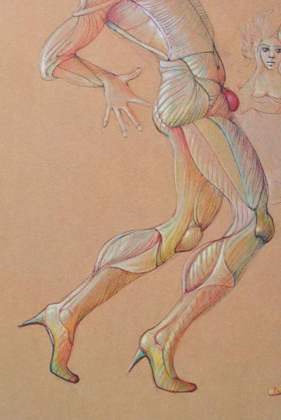 Léonor FINI : Les deux prétendants, Héliogravure signée, 1980 2