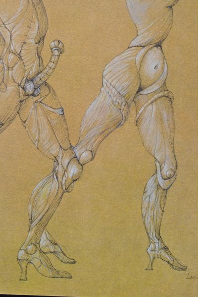 Léonor FINI : Princesse à la chevelure d'or, Héliogravure signée, 1980 2