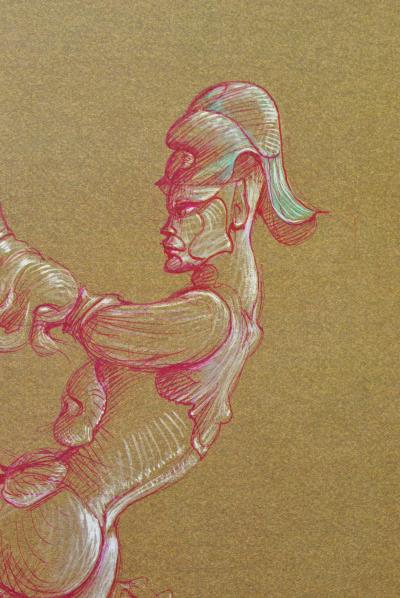 Léonor FINI : Danse érotique, Héliogravure signée, 1980 2