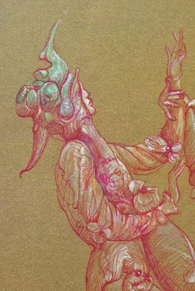 Léonor FINI : Danse érotique, Héliogravure signée, 1980 2