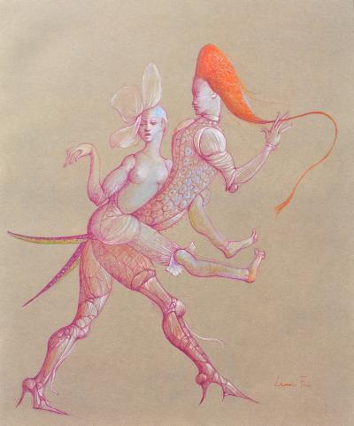 Léonor FINI : Jeu Coquin, Héliogravure signée, 1980 2