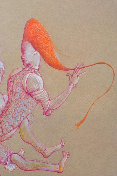 Léonor FINI : Jeu Coquin, Héliogravure signée, 1980 2