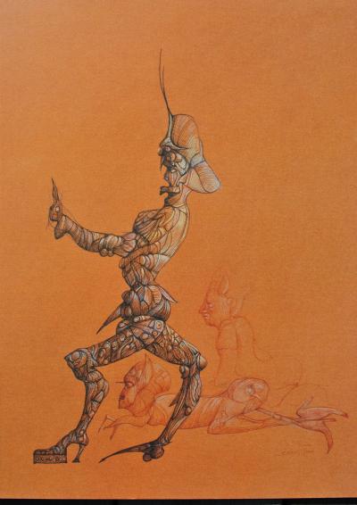 Léonor FINI : Le Conquérant, Héliogravure signée, 1980 2