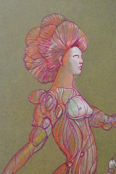 Léonor FINI : Vainqueur et vaincu, Héliogravure signée, 1980 2