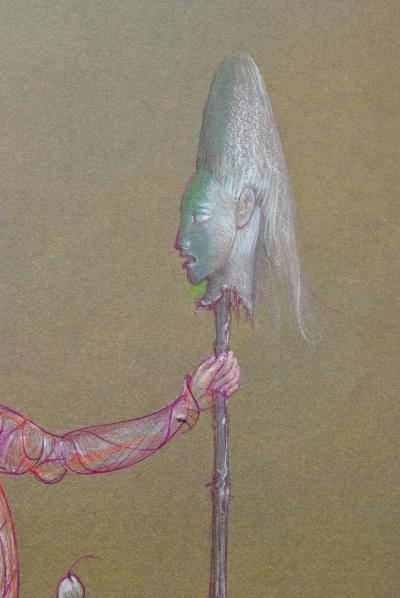 Léonor FINI : Vainqueur et vaincu, Héliogravure signée, 1980 2