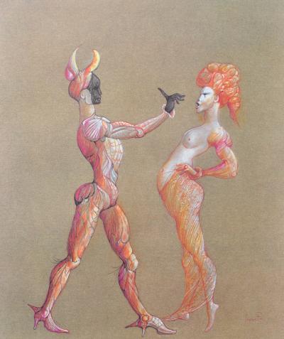 Léonor FINI : Interdiction, Héliogravure signée, 1980 2