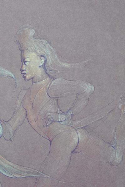 Léonor FINI : La fuite des amoureux, Héliogravure signée, 1980 2