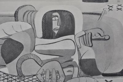 LE CORBUSIER : La pêcheuse d'huîtres , héliogravure, 1938 2