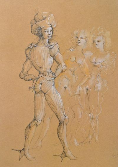 Léonor FINI : Casanova le séducteur, Héliogravure signée, 1980 2