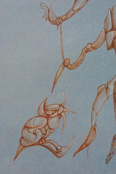 Léonor FINI : Couple Surréaliste , Héliogravure signée, 1980 2