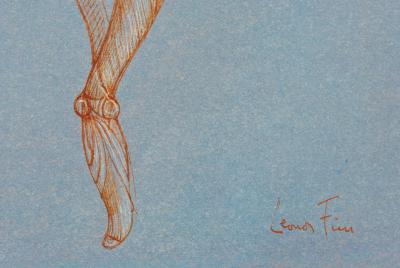 Léonor FINI : Couple Surréaliste , Héliogravure signée, 1980 2