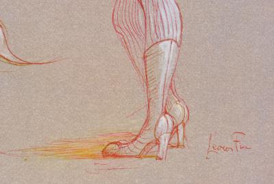 Léonor FINI : La Dispute, Héliogravure signée, 1980 2