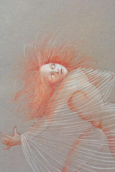 Léonor FINI : La Fuite, Héliogravure signée, 1980 2