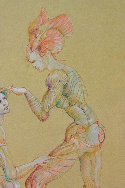 Léonor FINI : La Demande en Mariage, Héliogravure signée, 1980 2