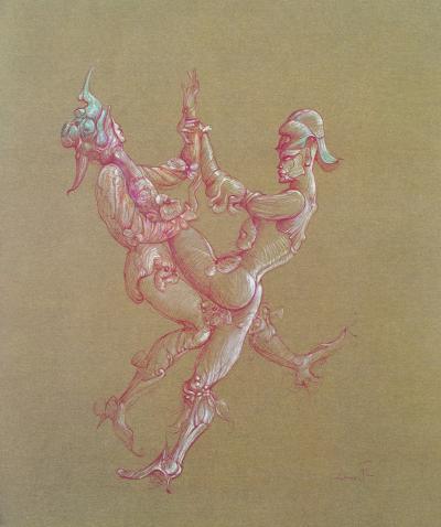 Léonor FINI : Tango érotique, Héliogravure signée, 1980 2