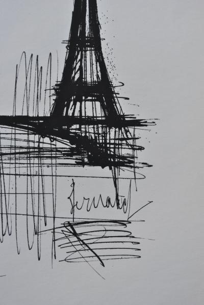 Bernard BUFFET : Ton Paris, Gravure originale signée 2