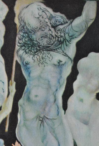 Salvador DALI : Apparition du Christ, Estampe signée, 1948 2
