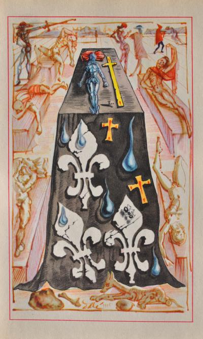 Salvador DALI : L'autel sacré, Estampe signée, 1948 2