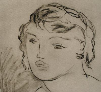 Georges BRAQUE : Portrait de femme, Héliogravure, 1950 2