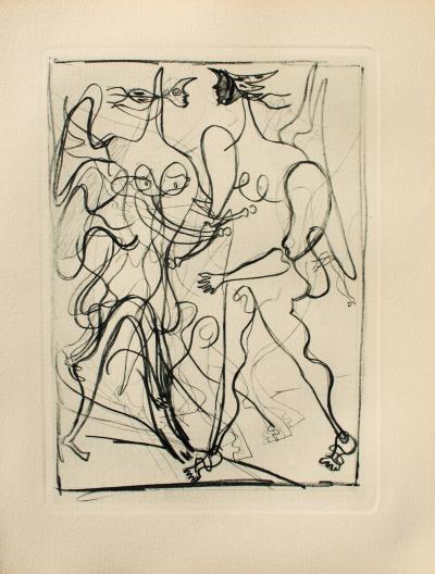 Georges BRAQUE : Le couple, Héliogravure, 1950 2