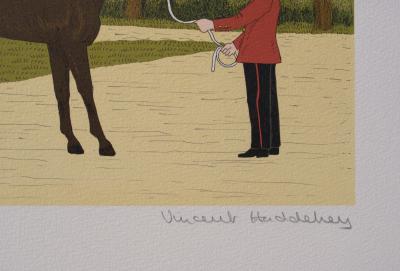Vincent HADDELSEY : L’étalon, Lithographie originale signée 2