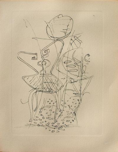 Georges BRAQUE : Le jardin d'hiver, Héliogravure, 1950