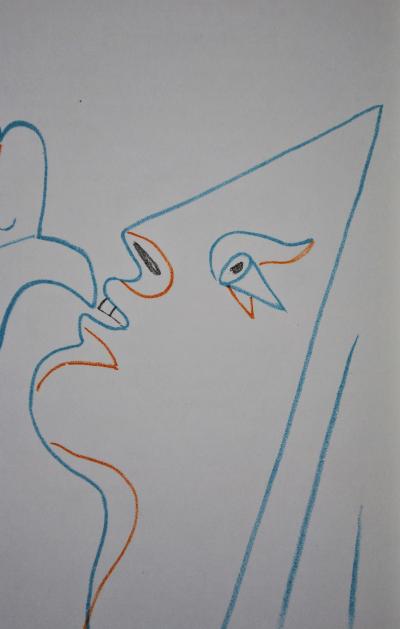 Jean COCTEAU : la madone, Lithographie originale 2