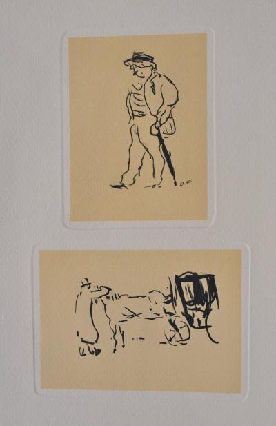 Albert MARQUET : Scènes de vie parisiennes, Gravure signée 2