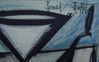Bernard BUFFET : Nature morte aux fruits, Lithographie originale signée, 1967, MOURLOT 2
