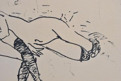 Albert MARQUET : Deux femmes nues allongées , Gravure signée 2