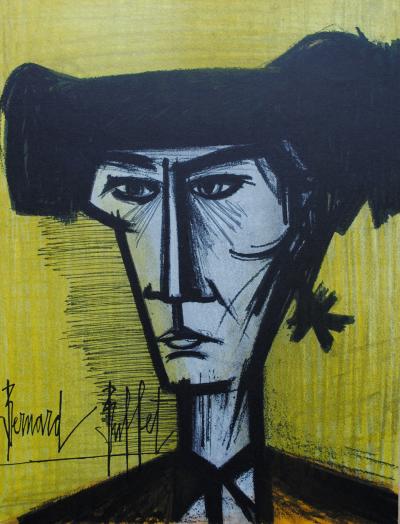 Bernard BUFFET : Torero, Lithographie originale signée, 1967, MOURLOT