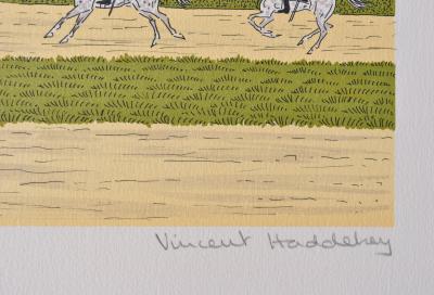 Vincent HADDELSEY : Garde républicain, Lithographie originale signée 2